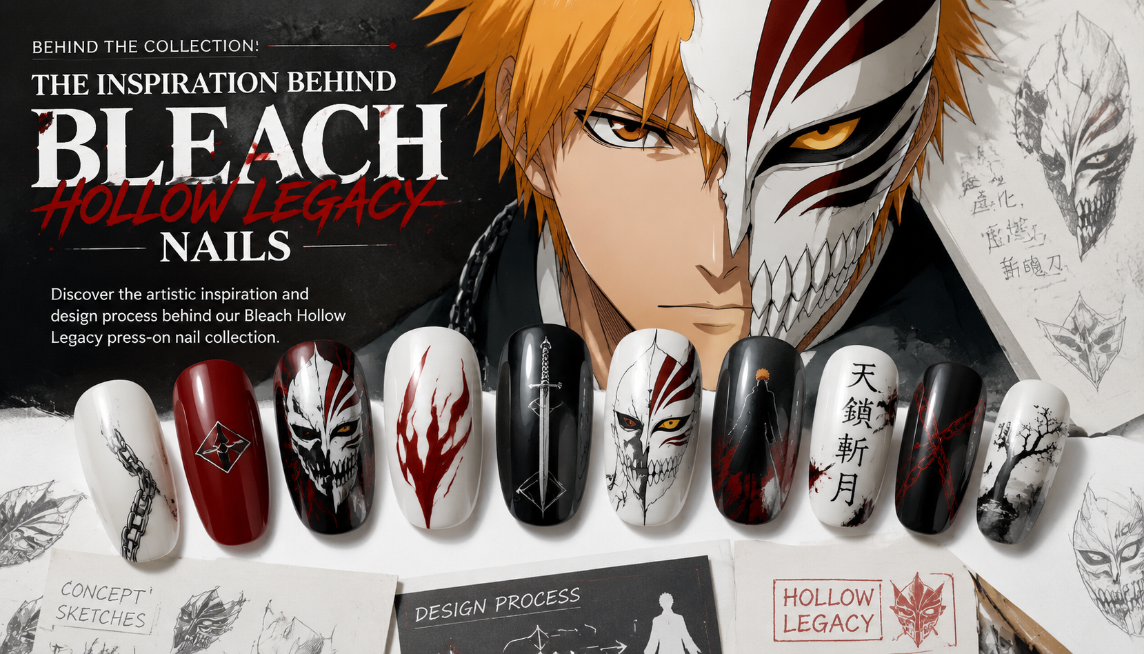 Behind the Collection: The Inspiration Behind Bleach Hollow Legacy Nails